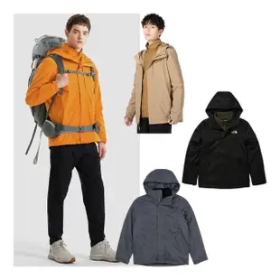 【The North Face】TNF 北臉 羽絨外套 兩件式 三合一外套 保暖防潑水 男外套 多款任選(NF0A5B2X17F&)