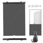 Retractable Baby Gate Large Pet Dog Mesh Fence Portable Guard Indoor