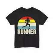 Vintage Runner T-Shirt, Retro Style Running Shirt, Gift for Marathon Runners tee