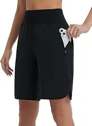 [baleaf] Balead Women's 9 Inch Sports Shorts, Long Running Shorts, Short Running Shorts, Quick Dry