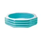 Intex Swim Center Outdoor/Backyard Octagonal Family Inflatable Swimming Pool
