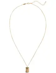[Mocha] Elly Lou Flower Necklace for April in Light Gold
