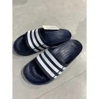 在飛比找蝦皮購物優惠-Adidas Duramo Slides 防水拖鞋 深藍 G