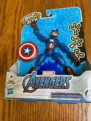 Marvel Avengers CAPTAIN AMERICA Bend and Flex Action Figure NEW