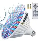 Juntone LED Color Pool Light - 120V 40W RGB Bulb with Remote for Inground Poo...