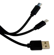 Double USB-C Type C Data & Charge Cable for iPad Phone, Headphones PS5