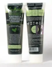 (2) Shea Moisture Green Coconut Charcoal Purifying Duo Moisture Cleanser 9 Oz