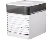 Mini Air Conditioner Air Cooler Fan 7 Colors Light USB Portable Air Conditioner Sterilization isinfection Air Cooling Fan-White