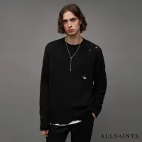 在飛比找momo購物網優惠-【ALLSAINTS】VICIOUS 羊毛針織上衣Black