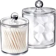 Qtip Dispenser Holder Bathroom Vanity Organizer Apothecary Jars Canister