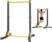 Pull Up Station, Power Tower Dip Station Portable Pull-up Bar Station with 11 Height Levels, Free Standing Pull Up Bar for Home Gym, Pull Up Tower Station 400LBS