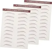 PLAFOPE Eyebrow Shape Stickers Temporary Tatoo Brows for Women Realistic Travel-friendly