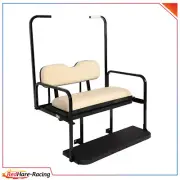 Club Car DS Golf Cart Rear Flip Seat Kit Buff Cushions GTW Mach3 Seat Kit