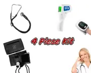 Thermometer Pulse Oximeter Blood Oxygen SpO2 Monitor Blood Pressure-Stethoscope
