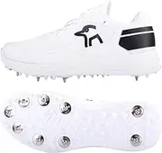 KOOKABURRA KC Players Spike Cricket Shoe - White/Black