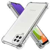 For Samsung Galaxy A22 4G Case Shockproof Tough Air Cushion Gel Clear Transparent Heavy Duty Case Cover