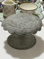 Mackenzie Childs Cakes & Flowers Ceramic Cake Platter
