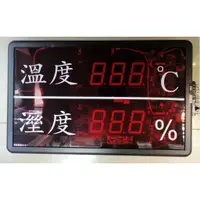 在飛比找蝦皮購物優惠-[訂製品］LED大型溫濕度計顯示器 大型濕度計 LED濕度計