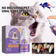 50ml Teeth Cleaning Spray for Dogs & Cats Pet Oral Bad Breath Plaque Removal