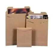 50 - 22x27" #27SFK Kraft Tab-Lock Original StayflatsÂ® Mailer - Chipboard