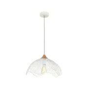 CLA Lighting SPIAGGIA Dome/Cone (Wavy Edge) Pendant Light - Dome/White