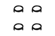 4x 8Ware 20m Cat6a UTP Snagless Ethernet Cable LAN RJ45 Network Connector Black