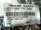 Sharp microwave door frame w/ glass
