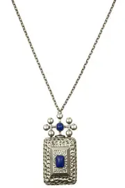 Azure Sky Locket Necklace--MIN-MNE0042