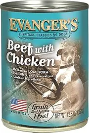 Evanger's All Meat Natural 100% Beef with Chicken Formula - Pack of 12