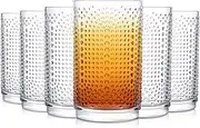 INSETLAN Hobnail Drinking Glasses