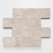 OYASIMI 1 Sheet Stone Beige Peel and Stick Backsplash, 12’’Luxury Ceramic Look Self Stick Subway Tiles, Waterproof Peel and Stick Wall Tiles for Kitchen and Bathrrom