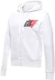 Dainese Speed Demon Veloce, zip hoodie , color: White/Red/Black , size: XL