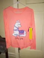 Girls 2-Piece Tunic & Thermal Leggings Pajama Set with Socks Size 18