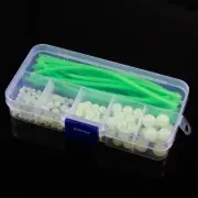 170pcs/set Floating Fishing Soft Floats Beads Glowing Balls Sea fishing