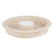 Ladelle Whitehaven Woven Round Chip & Dip Serving Bowl Home/Kitchen