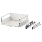 EXCEPTIONELL drawer, medium with push to open, white, 40x37 cm