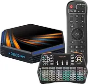 Android 11.0 TV Box, 2022 Newest KK MAX 8GB+128GB RK3566 Quad-Core 64Bit Cortex-A55 CPU, Dual-WiFi 2.4Ghz/5Ghz BT 4.1 USB 3.0 8K/4K 1000M Ethernet Set Top Box,8gb+64gb