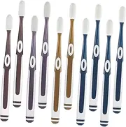 FOYTOKI Practical Portable Toothbrush Replacement Heads 10pcs for Women Soft Silicone for Teeth Random Color
