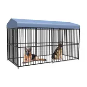X-Large Heavy Duty Dog Cage Kennel Metal Pet Crate - 3M Long