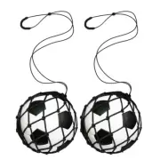 2PCS Football Kick Trainer Soccer Ball Net , for Ball Size 3, 4, 5, 9658