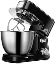 Stand Mixer Kitchen 5-Speeds Electric Food Mixers with 4L Removable Bowl Large Capacity Design for Home Baking