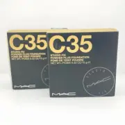 2 MAC studio fix powder plus foundation #C35 -0.52 oz (NIB) Set Of 2