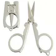 Mini Handy Pair of Folding Scissors Stainless Steel Travel Pocket Multi User EDC