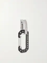 [EÉRA] EÉRA - Chiara Small White Gold, Silver And Diamond Single Earring - One size One size Gold