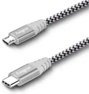 Type-C to Micro USB Cable, Fasgear 1 Pack Nylon Braided USB C to Micro USB Cord