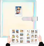 640 Pockets Photo Album for Fujifilm Instax Mini 12 11 90 40 9 8+ 8 7s EVO LiPlay Instant Camera, Polaroid Snap/PIC-300/Z2300/ SocialMatic Instant Cameras & Zip Instant Printer (Magic Silver)