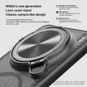 For vivo X200 Pro, Nillkin Slide Camera Lens Cover Magnetic Armor KickStand Case