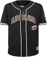 [Pro Standard] Big Boys NBA MESH MESH Button Down MESH TOP Black