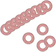 XYWHPGV Insulating Washer, 1000Pcs 4mm x 8mm x 1mm Red Vulcanized Fiber Washer, Insulation Gasket for Motherboard(e07fb 5385f c299d 84aa1 60a6d 938fc