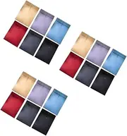 NUOBESTY 3sets Document Organiser with Zipper Thick File Pockets Button Closure Letter Envelopes Large Storage Pouch Office Filing System Study Classroom 6pcs*3